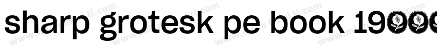 sharp grotesk pe book 19字体转换